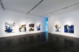 Colorful paintings at MCA Denver