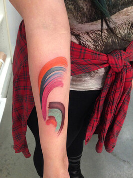 Abstract tattoo at New Museum 