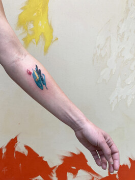 Tattoo done at Clyfford Still Museum 