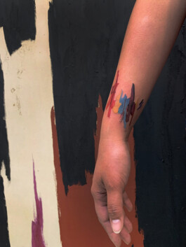 Clyfford Still tattoo painting 