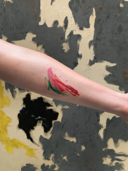 Pink tattoo at Clyfford Still Museum 