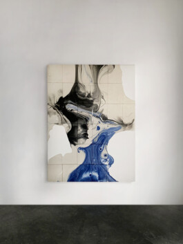 Swirling abstract painting