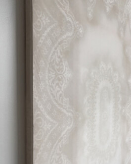 White lace painting detail 