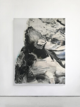 Abstract painting on a wall 